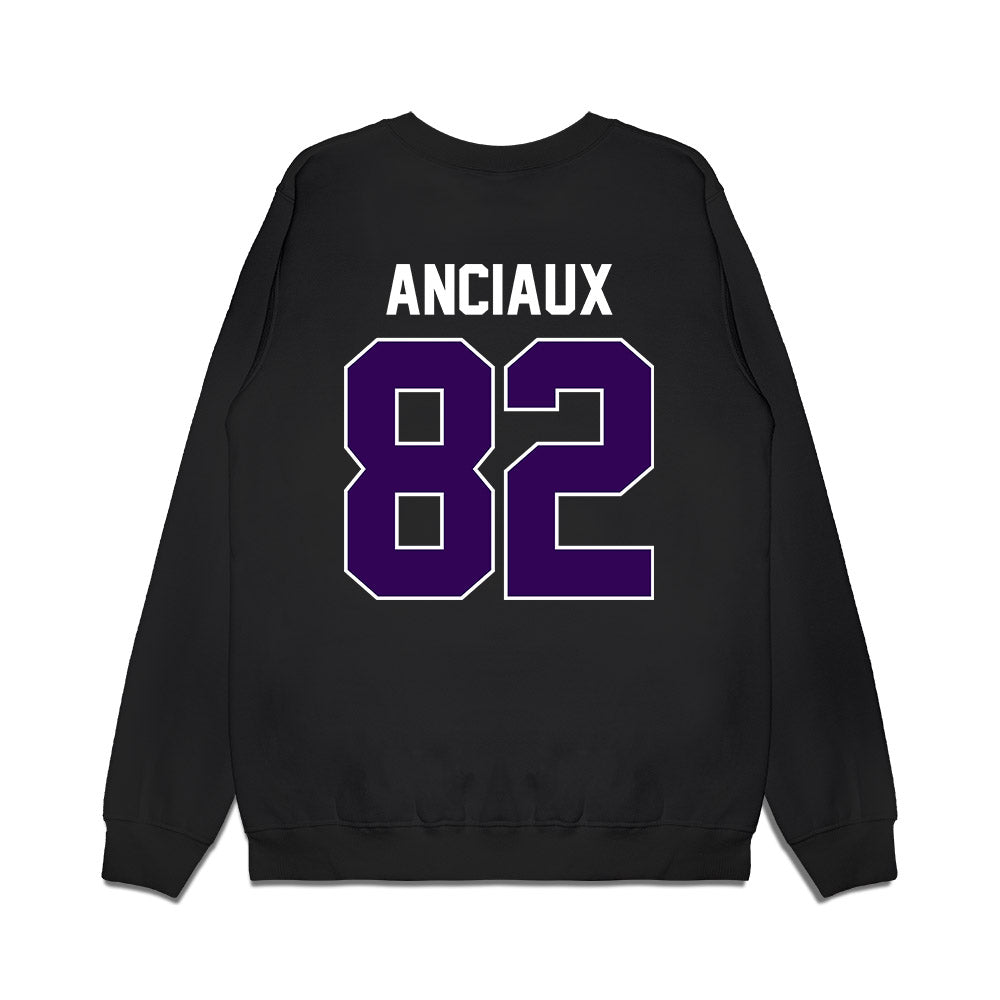 Kansas State - NCAA Football : Will Anciaux - Vintage Helmet Premium Crewneck Sweatshirt-1