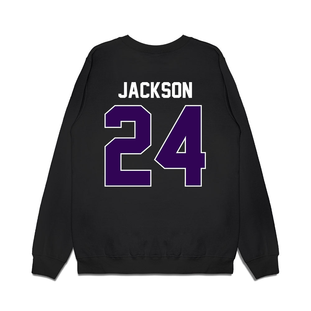 Kansas State - NCAA Football : Martel Jackson - Vintage Helmet Premium Crewneck Sweatshirt-1