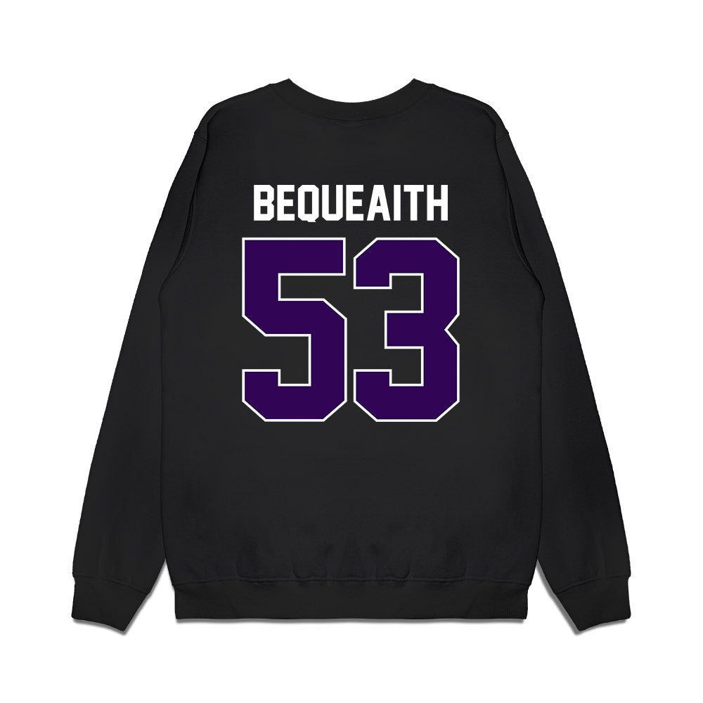 Kansas State - NCAA Football : Drake Bequeaith - Vintage Helmet Premium Crewneck Sweatshirt-1