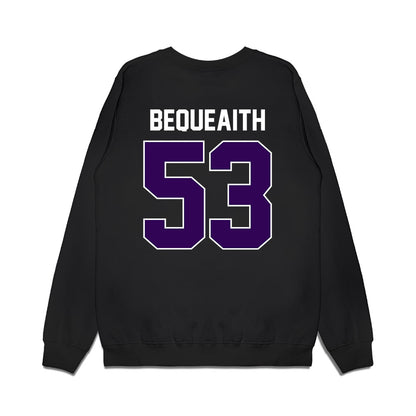 Kansas State - NCAA Football : Drake Bequeaith - Vintage Helmet Premium Crewneck Sweatshirt-1