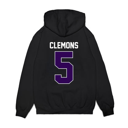 Kansas State - NCAA Football : Justice Clemons - Vintage Helmet Premium Hooded Sweatshirt-1