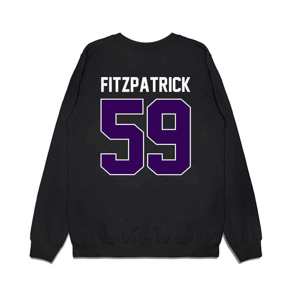Kansas State - NCAA Football : George Fitzpatrick - Vintage Helmet Premium Crewneck Sweatshirt-1