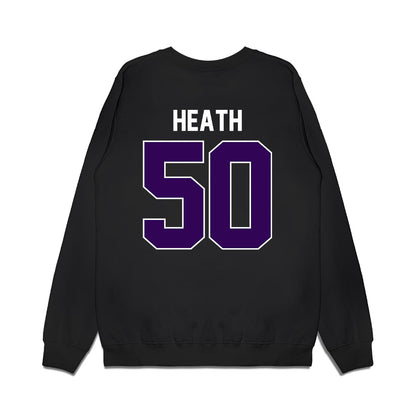 Kansas State - NCAA Football : Brock Heath - Vintage Helmet Premium Crewneck Sweatshirt-1