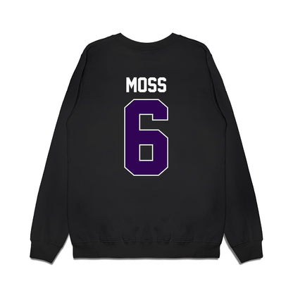Kansas State - NCAA Football : Qua Moss - Vintage Helmet Premium Crewneck Sweatshirt-1
