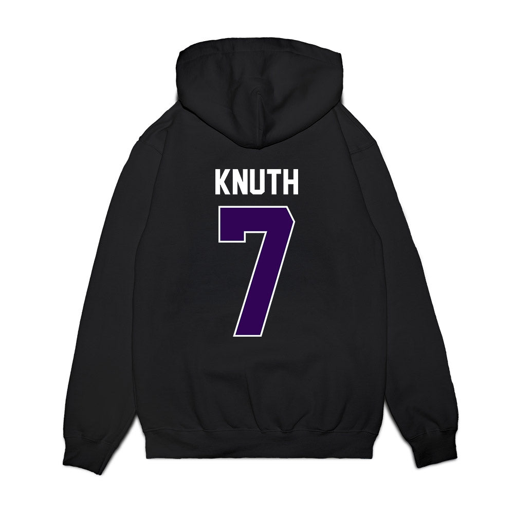 Kansas State - NCAA Football : Jacob Knuth - Vintage Helmet Premium Hooded Sweatshirt-1