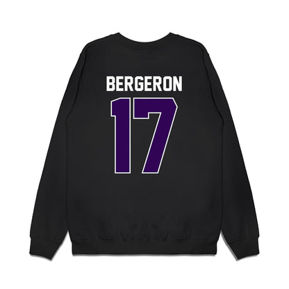 Kansas State - NCAA Football : Mikey Bergeron - Vintage Helmet Premium Crewneck Sweatshirt-1