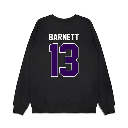 Kansas State - NCAA Football : Blake Barnett - Vintage Helmet Premium Crewneck Sweatshirt-1
