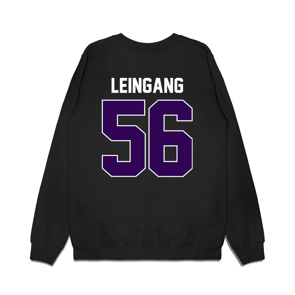 Kansas State - NCAA Football : Andrew Leingang - Vintage Helmet Premium Crewneck Sweatshirt-1