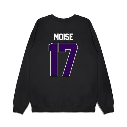 Kansas State - NCAA Football : Adonis Moise - Vintage Helmet Premium Crewneck Sweatshirt-1