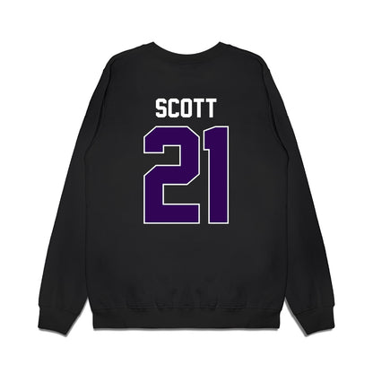 Kansas State - NCAA Football : jojo scott - Vintage Helmet Premium Crewneck Sweatshirt-1