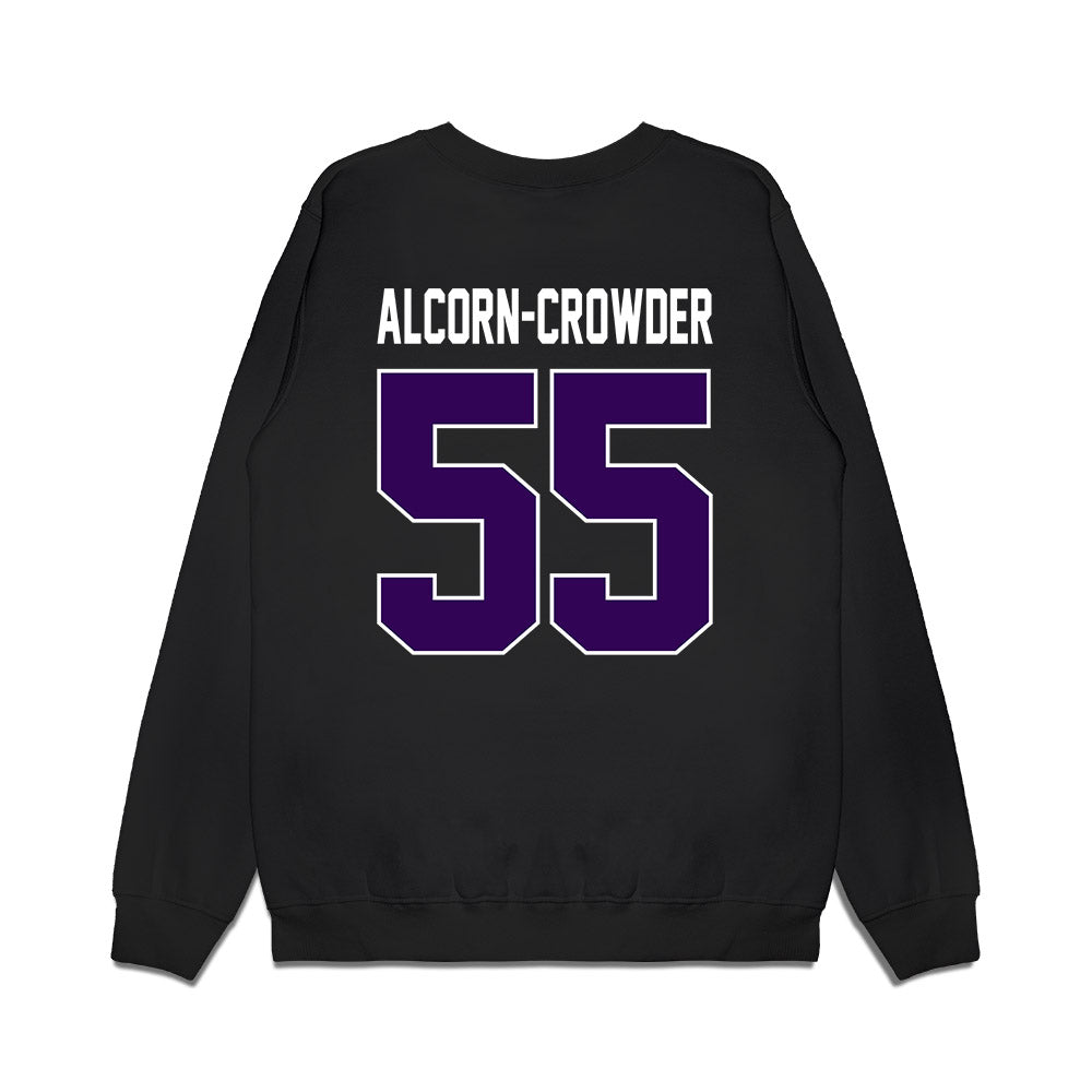 Kansas State - NCAA Football : Malcolm Alcorn-Crowder - Vintage Helmet Premium Crewneck Sweatshirt-1