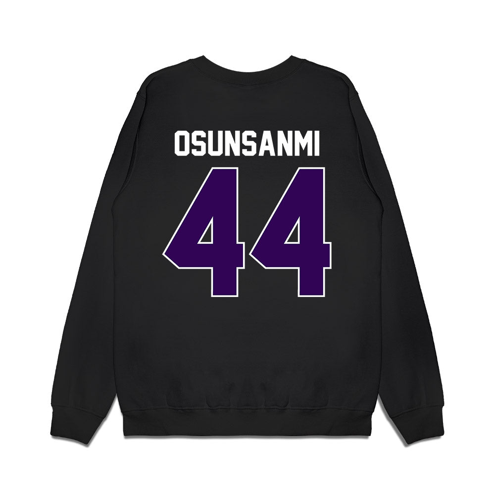 Kansas State - NCAA Football : Tobi Osunsanmi - Vintage Helmet Premium Crewneck Sweatshirt-1