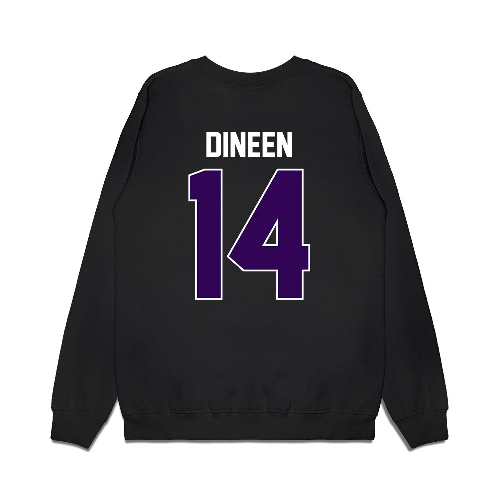 Kansas State - NCAA Football : Jet Dineen - Vintage Helmet Premium Crewneck Sweatshirt-1