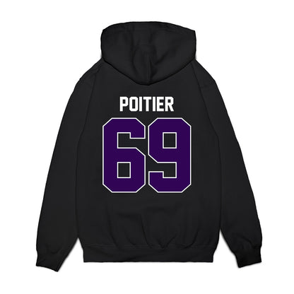 Kansas State - NCAA Football : Taylor Poitier - Vintage Helmet Premium Hooded Sweatshirt-1