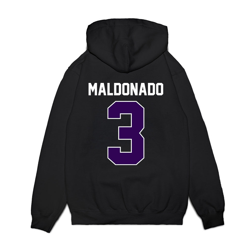 Kansas State - NCAA Football : Gunner Maldonado - Vintage Helmet Premium Hooded Sweatshirt-1
