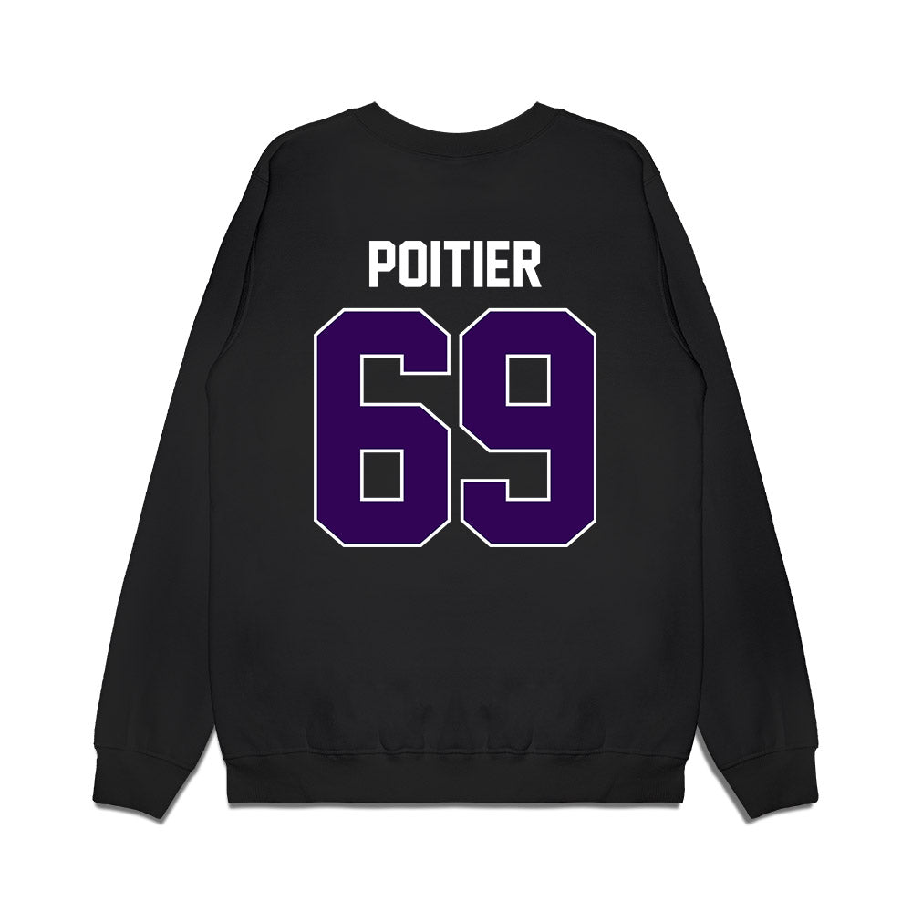 Kansas State - NCAA Football : Taylor Poitier - Vintage Helmet Premium Crewneck Sweatshirt-1