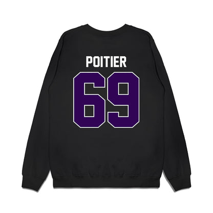 Kansas State - NCAA Football : Taylor Poitier - Vintage Helmet Premium Crewneck Sweatshirt-1