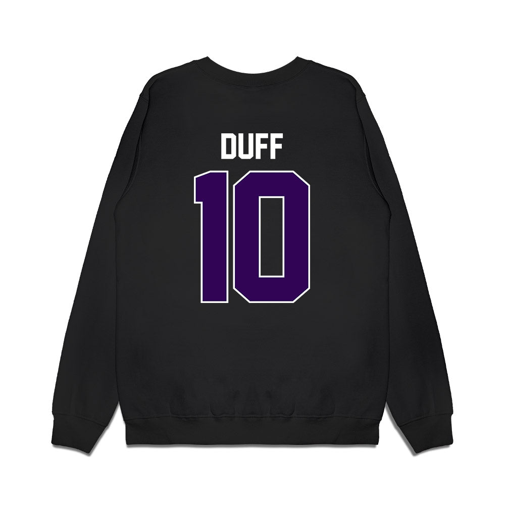 Kansas State - NCAA Football : Dillon Duff - Vintage Helmet Premium Crewneck Sweatshirt-1