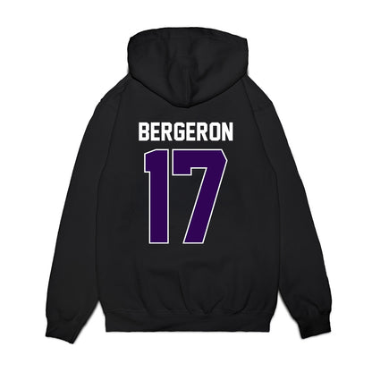 Kansas State - NCAA Football : Mikey Bergeron - Vintage Helmet Premium Hooded Sweatshirt-1
