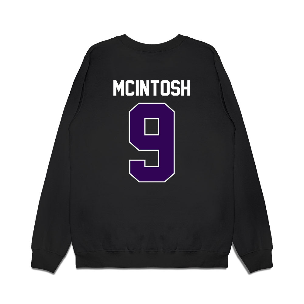 Kansas State - NCAA Football : Donovan McIntosh - Vintage Helmet Premium Crewneck Sweatshirt-1