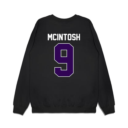 Kansas State - NCAA Football : Donovan McIntosh - Vintage Helmet Premium Crewneck Sweatshirt-1