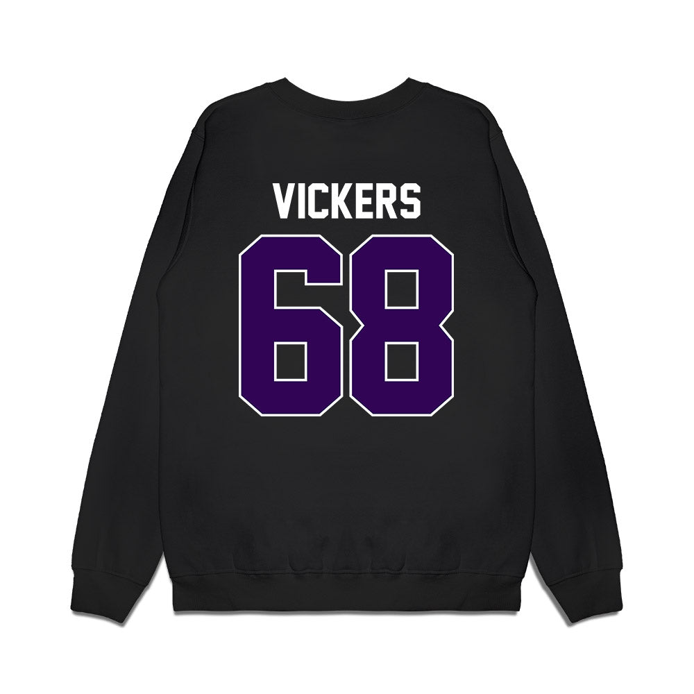 Kansas State - NCAA Football : Joe Vickers - Vintage Helmet Premium Crewneck Sweatshirt-1