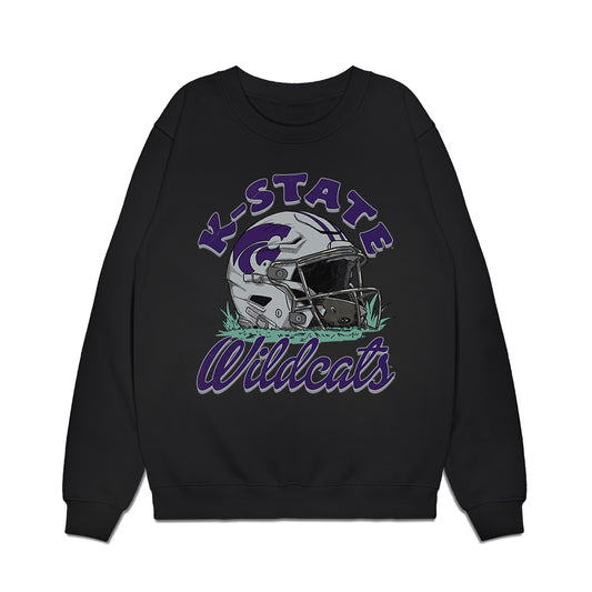 Kansas State - NCAA Football : Tanner Morley - Vintage Helmet Premium Crewneck Sweatshirt-0
