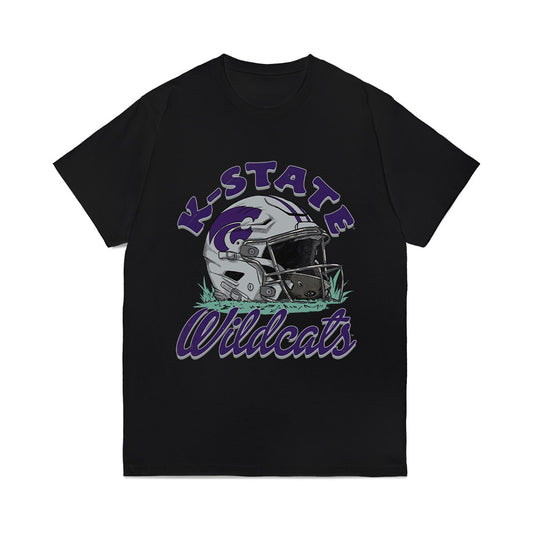 Kansas State - NCAA Football : Maguire Richman - Vintage Helmet Comfort Colors T-Shirt-0