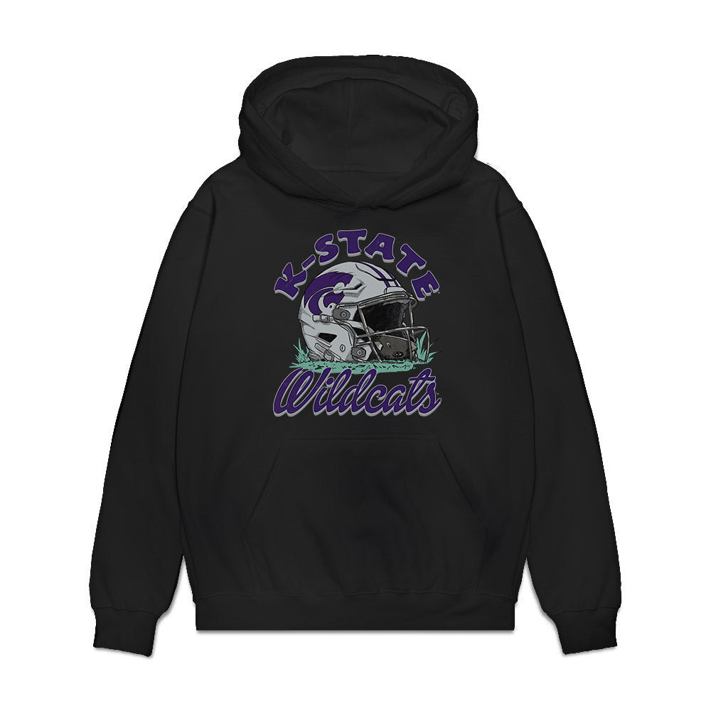 Kansas State - NCAA Football : Dalton Knapp - Vintage Helmet Premium Hooded Sweatshirt-0