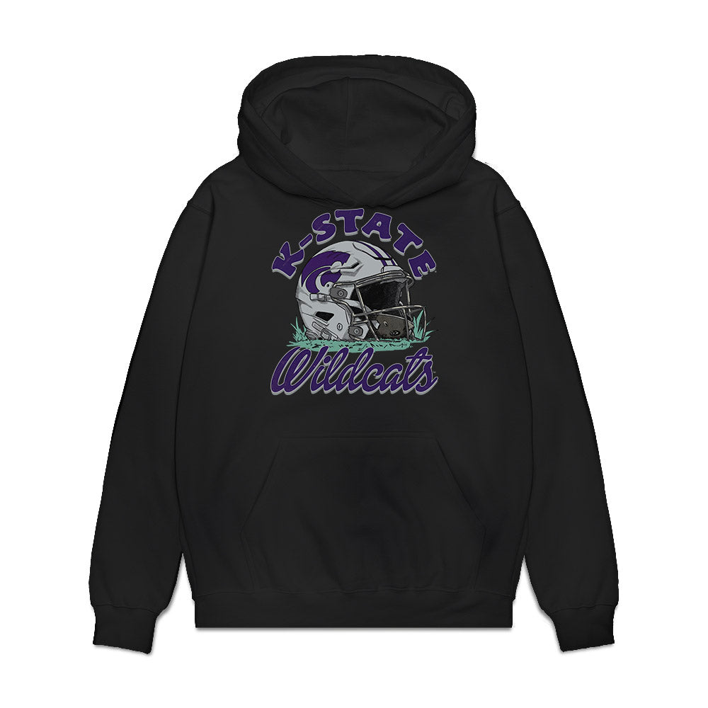 Kansas State - NCAA Football : Donovan McIntosh - Vintage Helmet Premium Hooded Sweatshirt-0