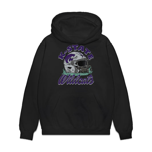 Kansas State - NCAA Football : Garrett Harstad - Vintage Helmet Premium Hooded Sweatshirt-0