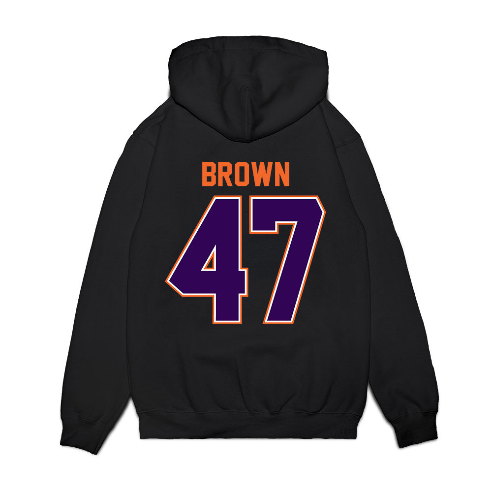 Clemson - NCAA Football : Sammy Brown - Vintage Helmet Premium Hooded Sweatshirt-1
