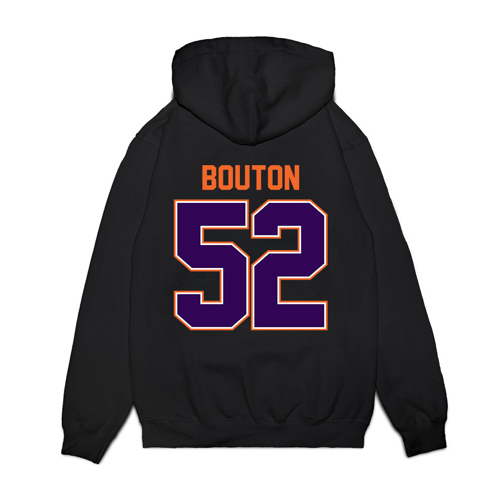 Clemson - NCAA Football : William Bouton - Vintage Helmet Premium Hooded Sweatshirt-1