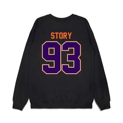 Clemson - NCAA Football : Caden Story - Vintage Helmet Premium Crewneck Sweatshirt-1
