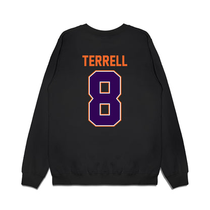 Clemson - NCAA Football : Avieon Terrell - Vintage Helmet Premium Crewneck Sweatshirt-1