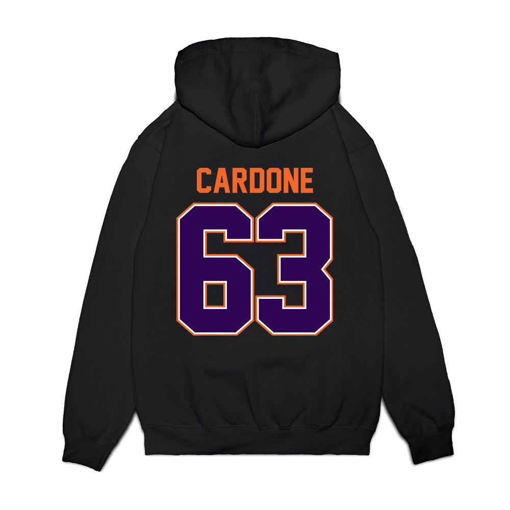 Clemson - NCAA Football : Dominic Cardone - Vintage Helmet Premium Hooded Sweatshirt-1