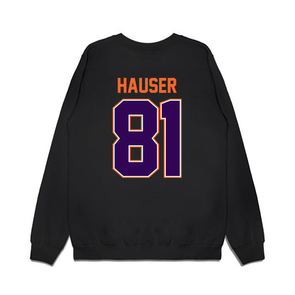 Clemson - NCAA Football : Nolan Hauser - Vintage Helmet Premium Crewneck Sweatshirt-1