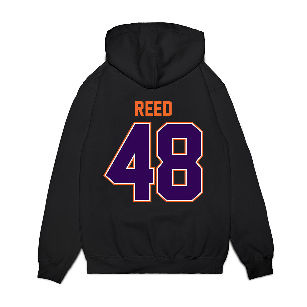 Clemson - NCAA Football : Charlie Reed - Vintage Helmet Premium Hooded Sweatshirt-1