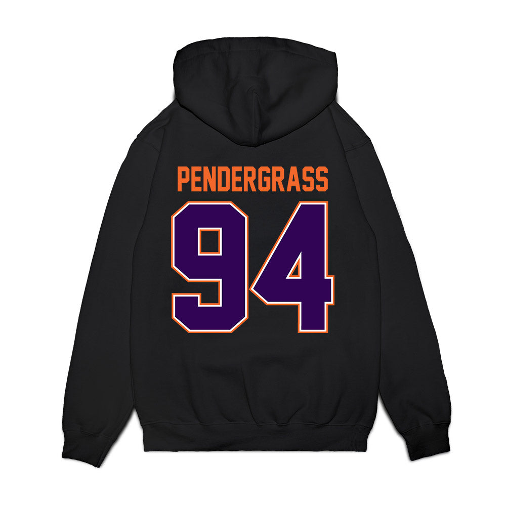 Clemson - NCAA Football : Chapman Pendergrass - Vintage Helmet Premium Hooded Sweatshirt-1