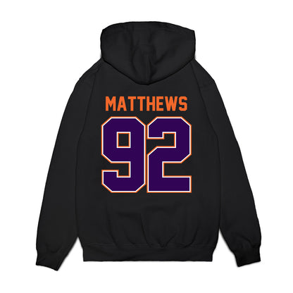 Clemson - NCAA Football : Levi Matthews - Vintage Helmet Premium Hooded Sweatshirt-1