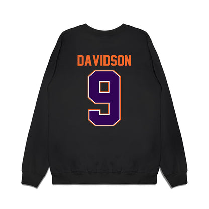 Clemson - NCAA Football : Gideon Davidson - Vintage Helmet Premium Crewneck Sweatshirt-1