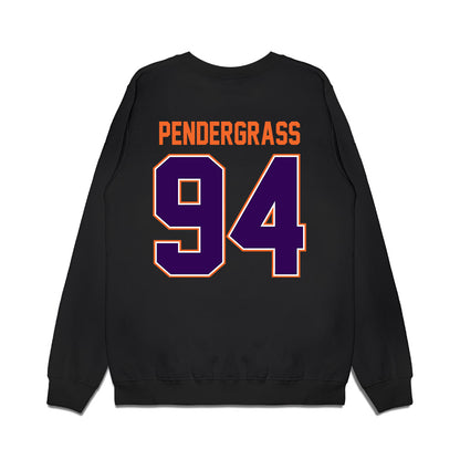 Clemson - NCAA Football : Chapman Pendergrass - Vintage Helmet Premium Crewneck Sweatshirt-1