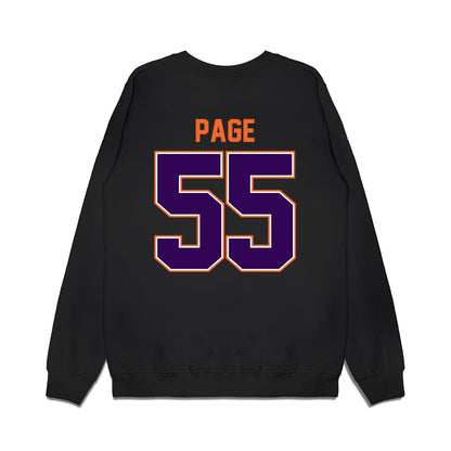Clemson - NCAA Football : Payton Page - Vintage Helmet Premium Crewneck Sweatshirt-1