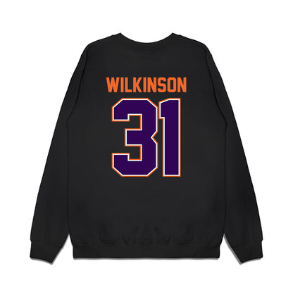 Clemson - NCAA Football : Joe Wilkinson - Vintage Helmet Premium Crewneck Sweatshirt-1