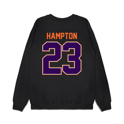 Clemson - NCAA Football : Ashton Hampton - Vintage Helmet Premium Crewneck Sweatshirt-1