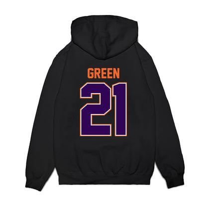 Clemson - NCAA Football : Jarvis Green - Vintage Helmet Premium Hooded Sweatshirt-1