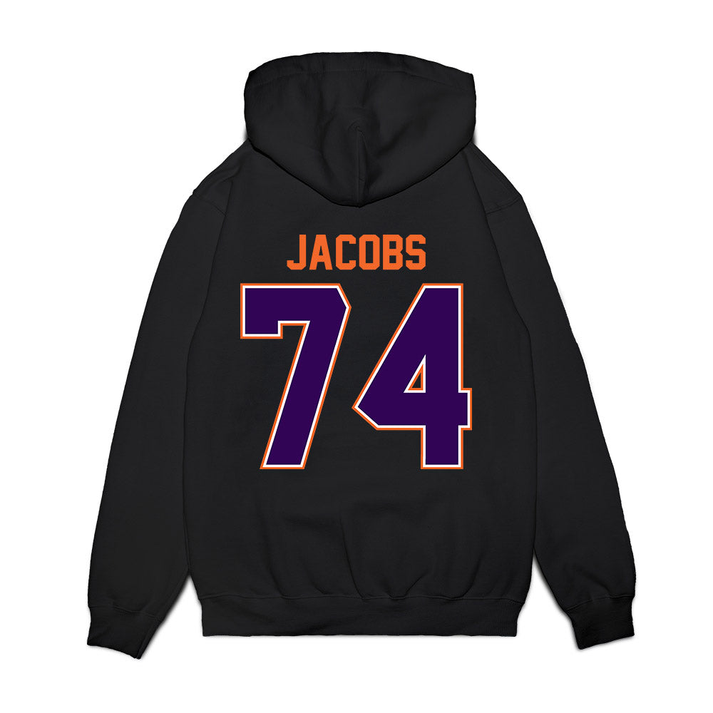 Clemson - NCAA Football : Brayden Jacobs - Vintage Helmet Premium Hooded Sweatshirt-1