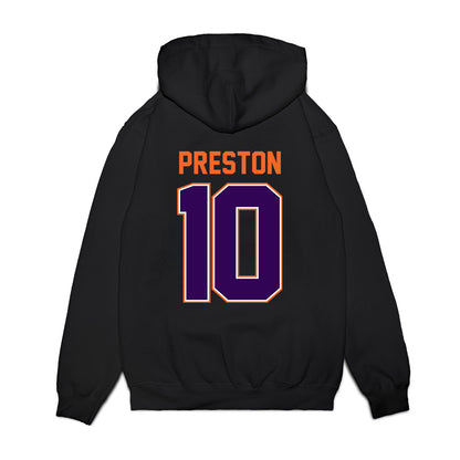 Clemson - NCAA Football : juju preston - Vintage Helmet Premium Hooded Sweatshirt-1
