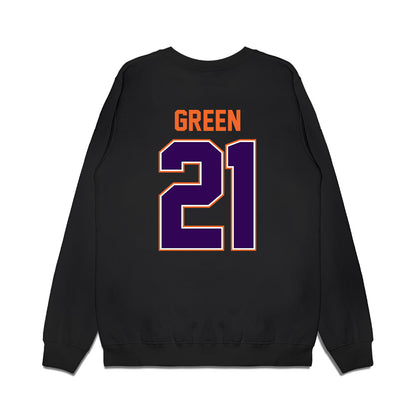 Clemson - NCAA Football : Jarvis Green - Vintage Helmet Premium Crewneck Sweatshirt-1
