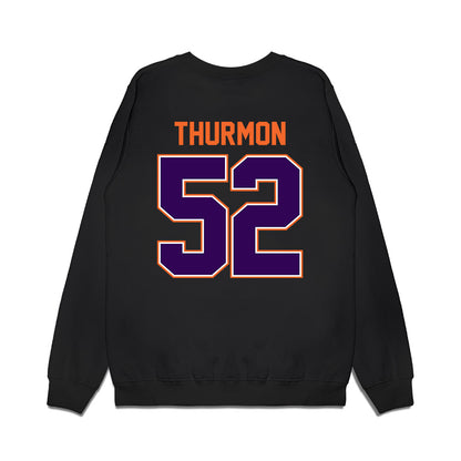 Clemson - NCAA Football : Elyjah Thurmon - Vintage Helmet Premium Crewneck Sweatshirt-1